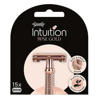 Wilkinson Sword Náhradní žiletky Intuition Double Edge Rose Gold (Blades) 15 ks