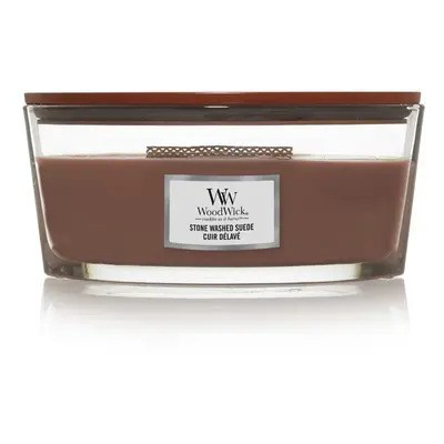 WoodWick Vonná svíčka loď Stone Washed Suede 453,6 g