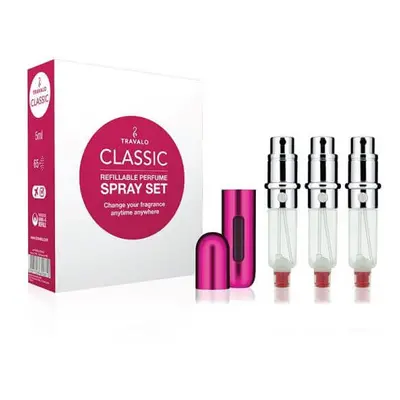 Travalo Classic HD - plnitelný flakon 3 x 5 ml (tmavě růžový)