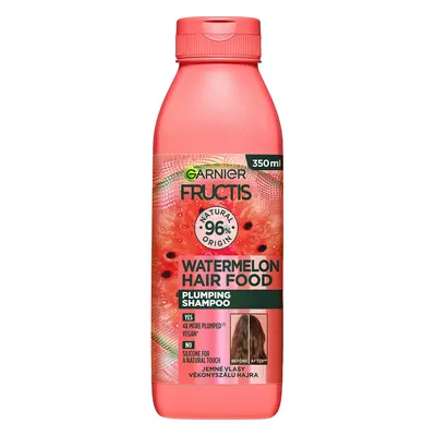 Garnier Jemný šampon pro objem vlasů Fructis Hair Food (Watermelon Plumping Shampoo) 350 ml