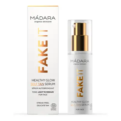 MÁDARA Rozjasňující samoopalovací sérum na tvář Fake It (Healthy Glow Self Tan Serum) 30 ml