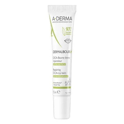 A-DERMA Hydratační balzám na rty Dermalibour+ (Repairing Cica-Lip Balm) 15 ml