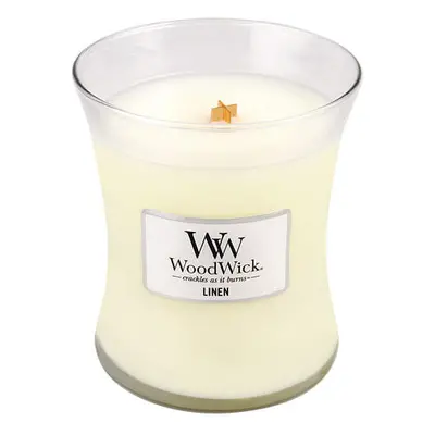 WoodWick Vonná svíčka váza Linen 275 g