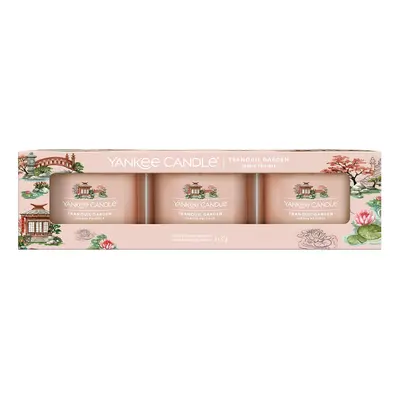 Yankee Candle Sada votivních svíček ve skle Tranquil Garden 3 x 37 g