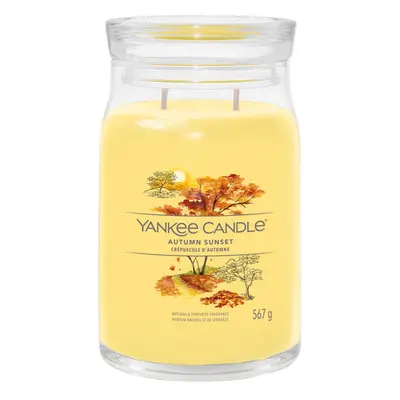 Yankee Candle Aromatická svíčka Signature sklo velké Autumn Sunset 567 g