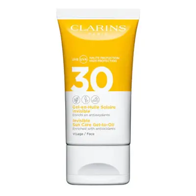 Clarins Pleťový gelový olej na opalování SPF 30 (Invisible Sun Care Gel-to-Oil) 50 ml