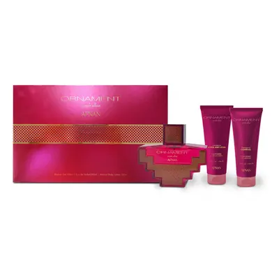 Afnan Ornament Purple - EDP 100 ml + sprchový gel 100 ml + tělové mléko 100 ml