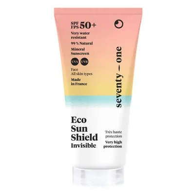 SeventyOne Neviditelný opalovací krém na obličej SPF 50+ (Invisible Eco Sun Shield) 50 ml