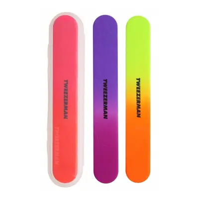 Tweezerman Neonové pilníky na nehty (Neon Nail Files) 3 ks