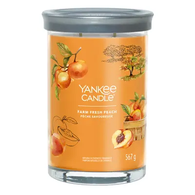 Yankee Candle Aromatická svíčka Signature tumbler velký Farm Fresh Peach 567 g