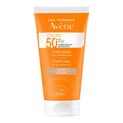 Avène Tónovací krém na opalování pro suchou a citlivou pleť SPF 50+ (Tinted Cream) 50 ml