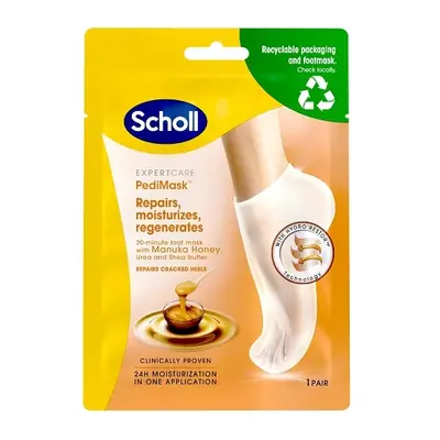 Scholl Hydratační maska na nohy s manukovým medem Expert Care PediMask™ (Foot Mask With Manuka H