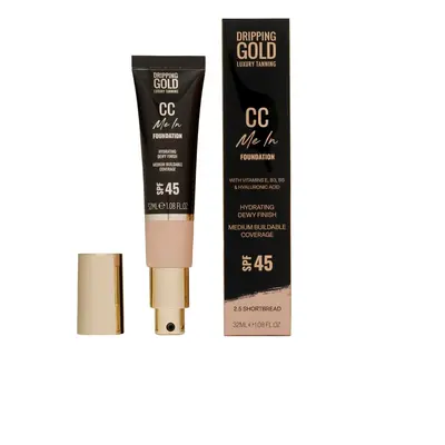 Dripping Gold Lehký hydratační make-up a CC krém SPF 45 Me In (CC Foundation) 32 ml 2.5 Shortbre