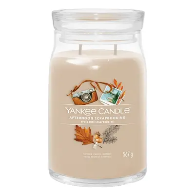 Yankee Candle Aromatická svíčka Signature sklo velké Afternoon Scrapbooking 567 g