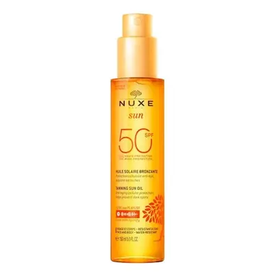 Nuxe Bronzující olej na opalování pro obličej a tělo SPF 50 Sun (Tanning Oil For Face And Body) 