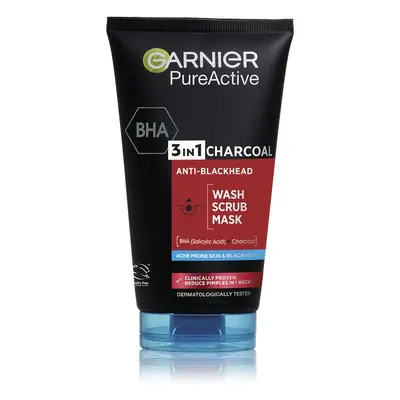 Garnier 3v1 proti černým tečkám Pure Active (Intensive Charcoal Anti-Blackhead) 150 ml