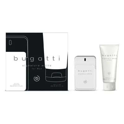 Bugatti Signature White - EDT 100 ml + sprchový gel 200 ml