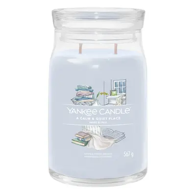 Yankee Candle Aromatická svíčka Signature sklo velké A Calm & Quiet Place 567 g