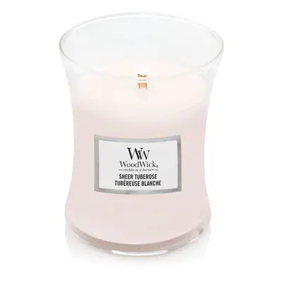 WoodWick Vonná svíčka váza Sheer Tuberose 275 g