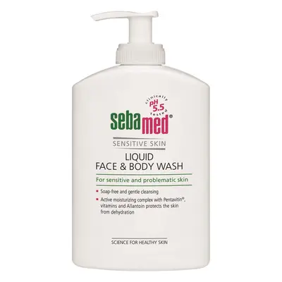 Sebamed Jemná mycí emulze na obličej a tělo s pumpičkou Classic (Liquid Face & Body Wash) 400 ml