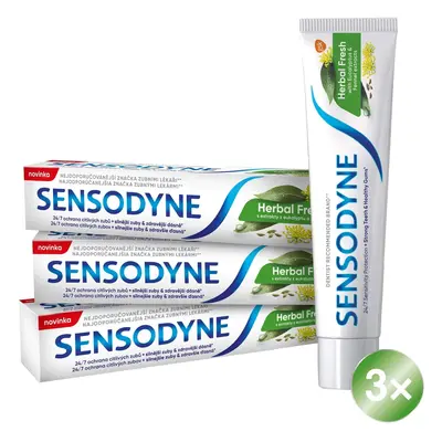 Sensodyne Zubní pasta Herbal Fresh Trio 3 x 75 ml