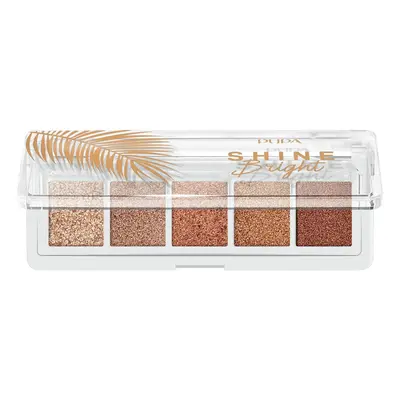 PUPA Milano Paletka očních stínů Shine Bright (Eye Palette) 4 g 002 Sunset Gold