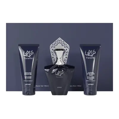 Afnan Turathi Blue - EDP 90 ml + balzám po holení 100 ml + sprchový gel 100 ml