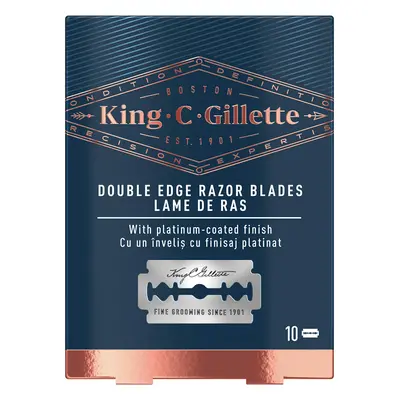 Gillette Náhradní žiletky King (Double Edge Razor Blades) 10 ks