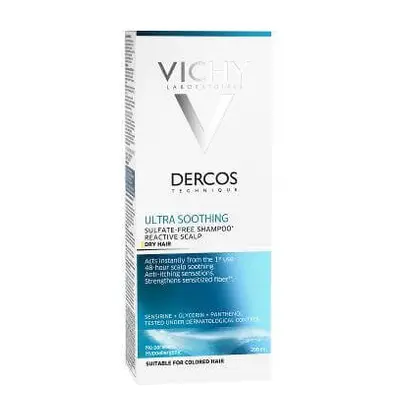 Vichy Ultrazklidňující šampon pro suché vlasy Dercos (Ultra Smoothing Shampoo) 200 ml