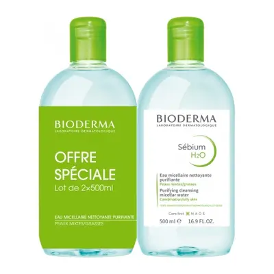 Bioderma Sada micelárních vod pro mastnou a smíšenou pleť Sebium H2O Duo