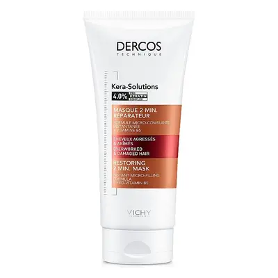 Vichy Maska pro obnovu poškozených vlasů Derkos Kera-Solutions (Restoring 2 Min Mask) 200 ml