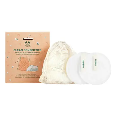 The Body Shop Pratelné odličovací tampony (Reusable Makeup Remover Pads Bamboo & Cotton) 7 ks