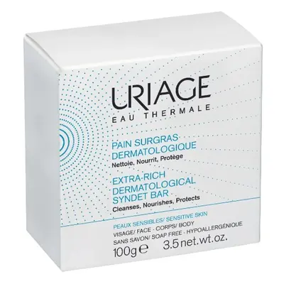 Uriage Tuhé mýdlo s máslem illipe (Extra-Rich Dermatological Syndet Bar) 100 g