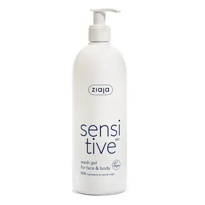 Ziaja Krémový mycí gel na obličej a tělo Sensitive (Face & Body Wash Gel) 400 ml