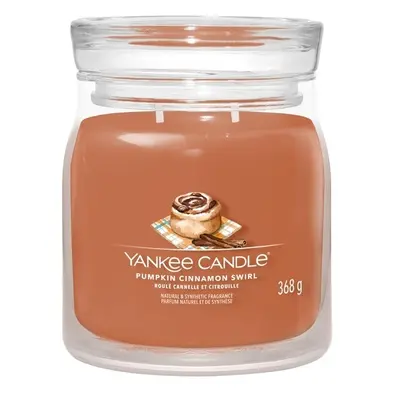 Yankee Candle Aromatická svíčka Signature sklo střední Pumpkin Cinnamon Swirl 368 g