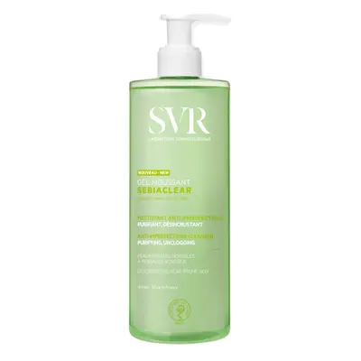 SVR Čisticí gel pro mastnou a aknózní pleť Sebiaclear (Anti-Blemishes Cleanser) 400 ml