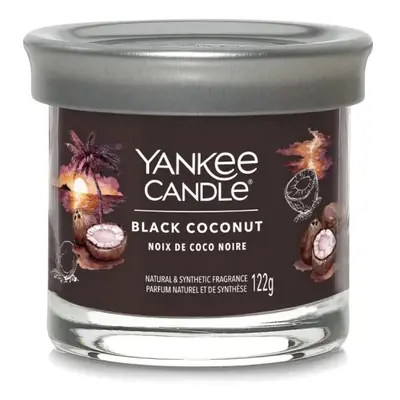 Yankee Candle Aromatická svíčka Signature tumbler malý Black Coconut 122 g