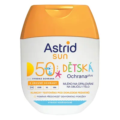 Astrid Dětské mléko na obličej a tělo na opalování SPF 50 Sun 60 ml