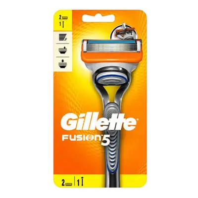 Gillette Holicí strojek Gillette Fusion + náhradní hlavice 2 ks