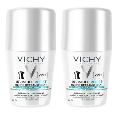 Vichy Sada kuličkových antiperspirantů Invisible Resist 72H (Antiperspirant) 2 x 50 ml