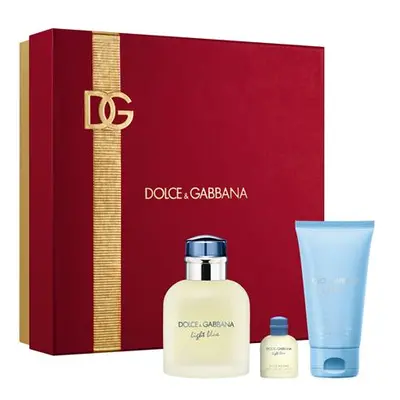 Dolce & Gabbana Light Blue Pour Homme - EDT 75 ml + sprchový gel 50 ml + EDT 4,5 ml