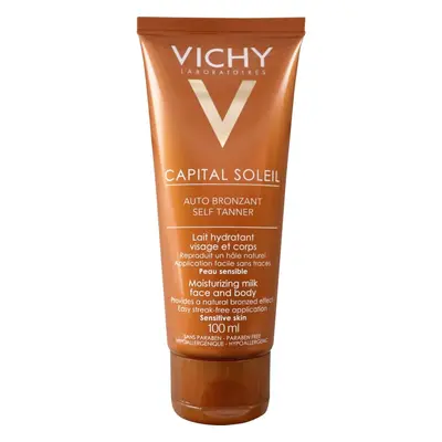 Vichy Hydratační samoopalovací mléko na obličej a tělo Capital Soleil Auto Bronzant (Moisturizin