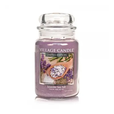 Village Candle Vonná svíčka ve skle Lavender Sea Salt 602 g