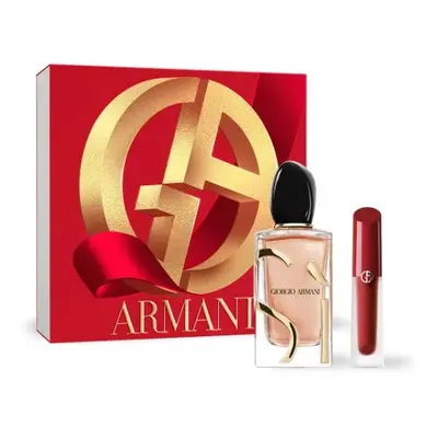 Giorgio Armani Sì Intense (2023) - EDP 100 ml + rtěnka Lip Maestro Satin 4 ml