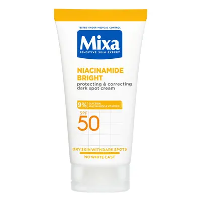 Mixa Ochranný a korekční krém proti tmavým skvrnám SPF 50 Niacinamide Bright (Protecting & Corre