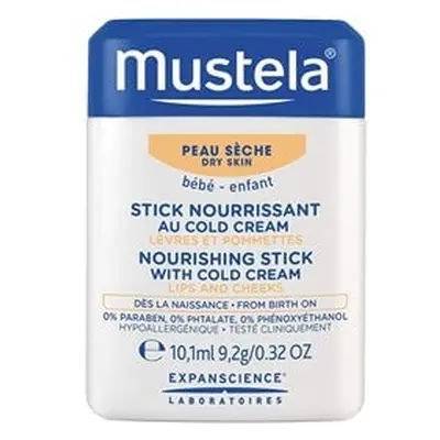 Mustela Vyživující a hydratační tyčinka na rty a tváře (Nourish Stick with Cold Cream) 9,2 g