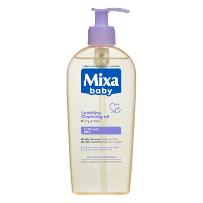 Mixa Zklidňující a čisticí olej pro děti (Soothing Cleansing Oil For Body & Hair) 250 ml