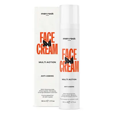 Men Rock London Krém pro muže proti známkám stárnutí pleti Multi Action (Face Cream Anti-Ageing)