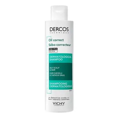 Vichy Šampon pro mastné vlasy Dercos Oil Correct (Dermatological Shampoo) 200 ml