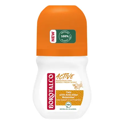 Borotalco Kuličkový deodorant mandarinka a neroli Active (Deo Roll-On) 50 ml